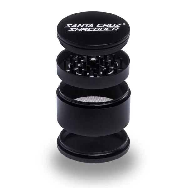 VELGRINDER Aluminum 4-Piece Jumbo Grinder – Black – 10-Pack