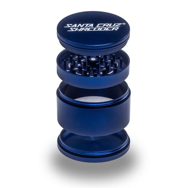 VELGRINDER Aluminum 4-Piece Jumbo Grinder – Blue – 10-Pack