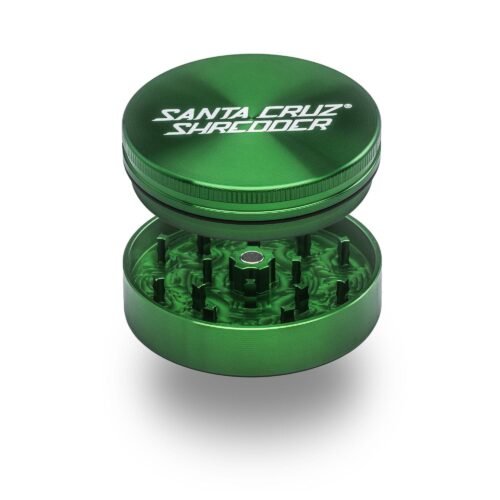 Aluminum 2 Piece Large Herb Grinders green