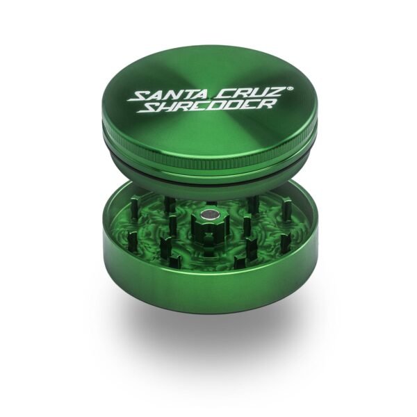 Aluminum 2 Piece Large Herb Grinders green
