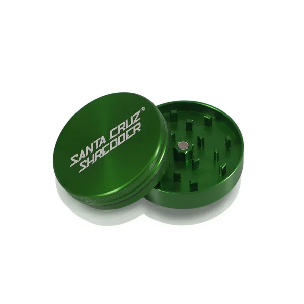 Aluminum 2 Piece Large Herb Grinders green