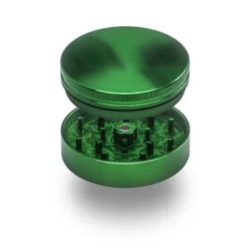 Aluminum 2 Piece Large Herb Grinders green
